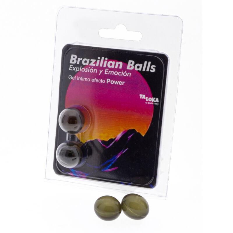 TALOKA - BRAZILIAN BALLS GEL EXCITANTE EFECTO POWER 2 BOLAS - Optelum