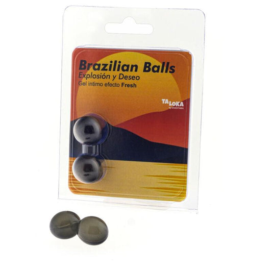 TALOKA - BRAZILIAN BALLS GEL EXCITANTE EFECTO FRESCOR 2 BOLAS - Optelum