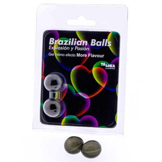 TALOKA - BRAZILIAN BALLS GEL EXCITANTE EFECTO MORE FLAVOUR 2 BOLAS - Optelum
