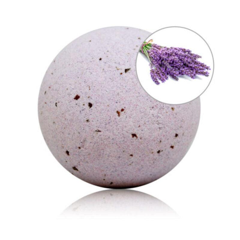 TALOKA - BOMBA DE BAÑO CON AROMA LAVANDA Y PÉTALOS DE ROSA - Optelum