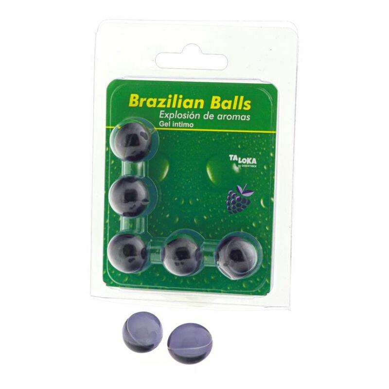 TALOKA - BRAZILIAN BALLS GEL ÍNTIMO FRUTAS DEL BOSQUE 5 BOLAS - Optelum