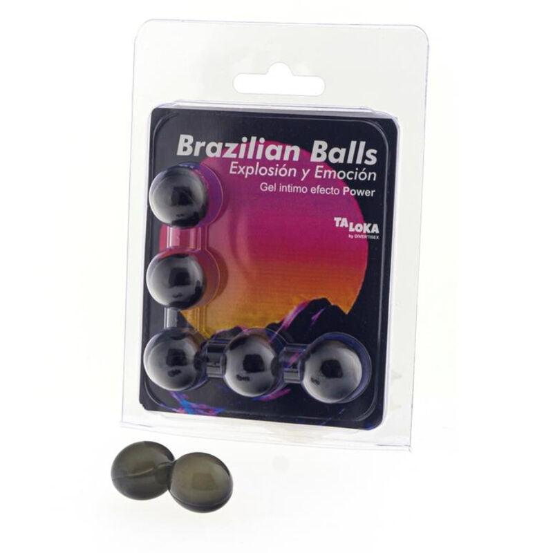 TALOKA - BRAZILIAN BALLS GEL EXCITANTE EFECTO POWER 5 BOLAS - Optelum