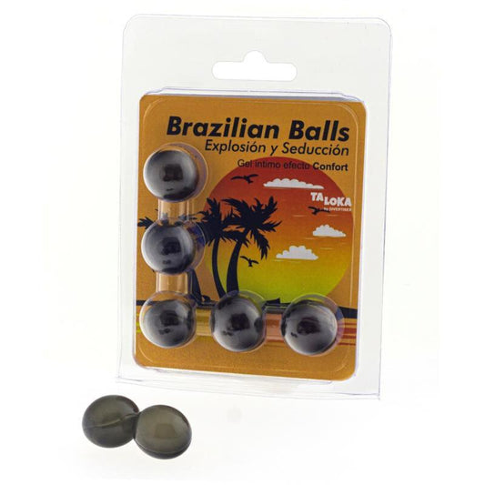 TALOKA - BRAZILIAN BALLS GEL EXCITANTE EFECTO CONFORT 5 BOLAS - Optelum