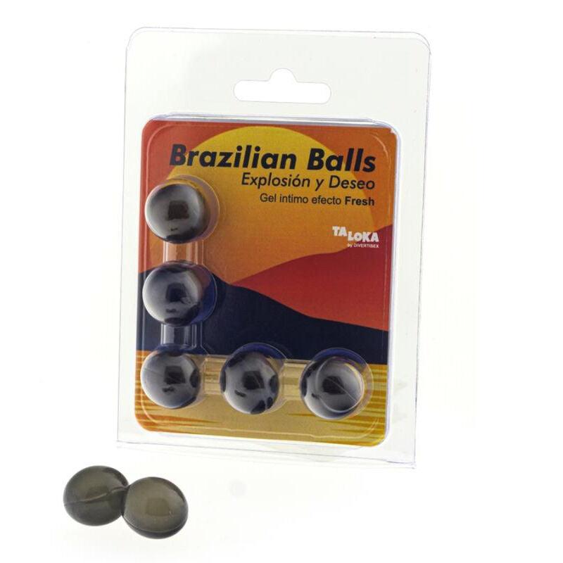 TALOKA - BRAZILIAN BALLS GEL EXCITANTE EFECTO FRESCOR 5 BOLAS - Optelum