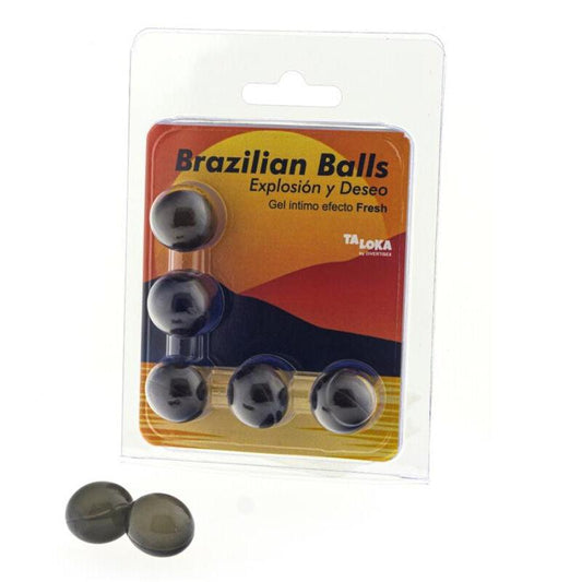 TALOKA - BRAZILIAN BALLS GEL EXCITANTE EFECTO FRESCOR 5 BOLAS - Optelum
