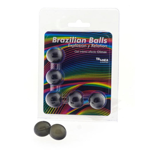 TALOKA - BRAZILIAN BALLS GEL EXCITANTE EFECTO CLIMAX 5 BOLAS - Optelum