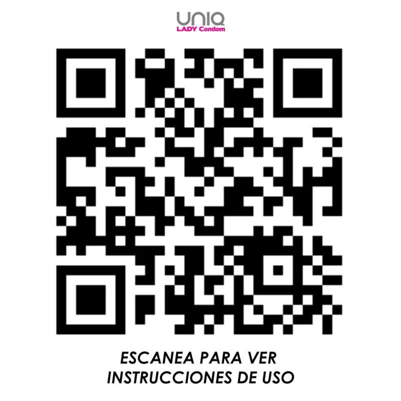 UNIQ - LADY CONDOM PRESERVATIVOS FEMENINOS CON LIGUERO SIN LATEX 3 UNIDADES - Optelum