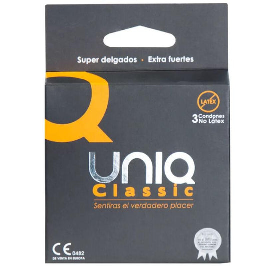 UNIQ - CLASSIC PRESERVATIVOS SIN LATEX 3 UNIDADES - Optelum