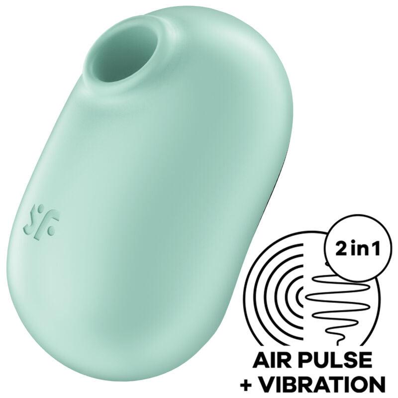 SATISFYER - PRO TO GO 2 ESTIMULADOR Y VIBRADOR DOBLE VIOLETA - Optelum