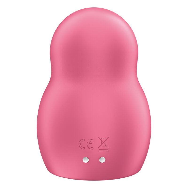 SATISFYER - PRO TO GO 1 ESTIMULADOR Y VIBRADOR DOBLE ROJO - Optelum
