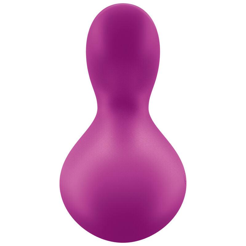 SATISFYER - VIVA LA VULVA 3 VIBRADOR LAY-ON VERDE - Optelum