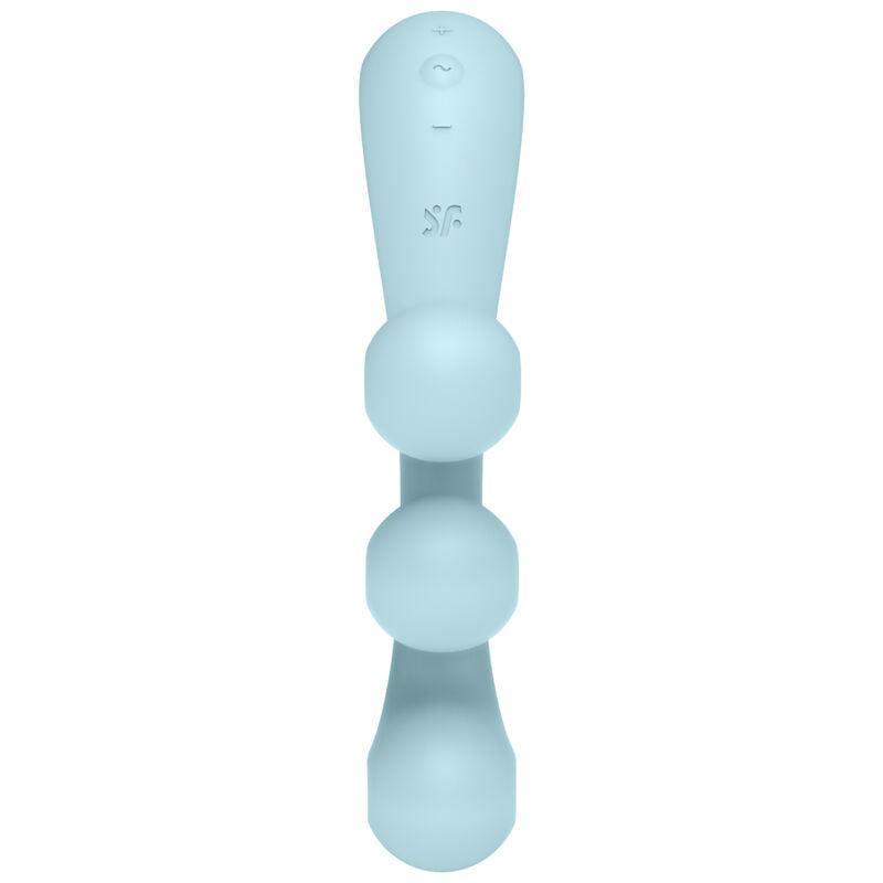 SATISFYER - TRI BALL 2 MULTI VIBRADOR AZUL - Optelum