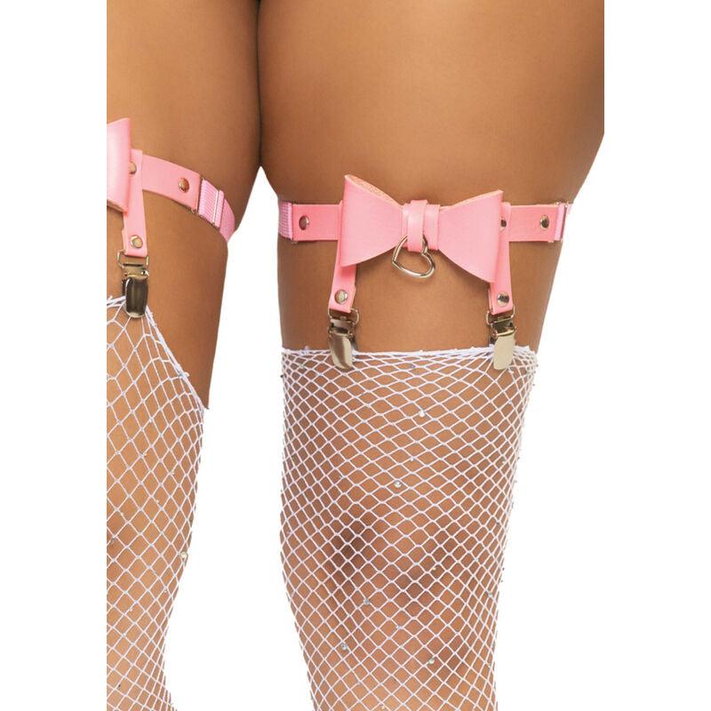 LEG AVENUE - LIGUERO ALTO DE CUERO VEGANO TALLA ÚNICA - NEGRO - Optelum