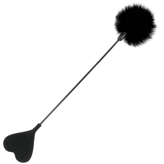 DARKNESS - FUSTA CON PLUMA LOVE NEGRO 40 CM - Optelum