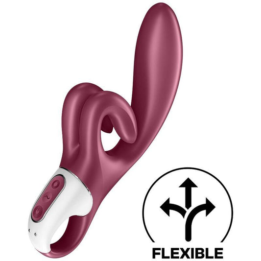 SATISFYER - TOUCH ME VIBRADOR RABBIT ROJO - Optelum