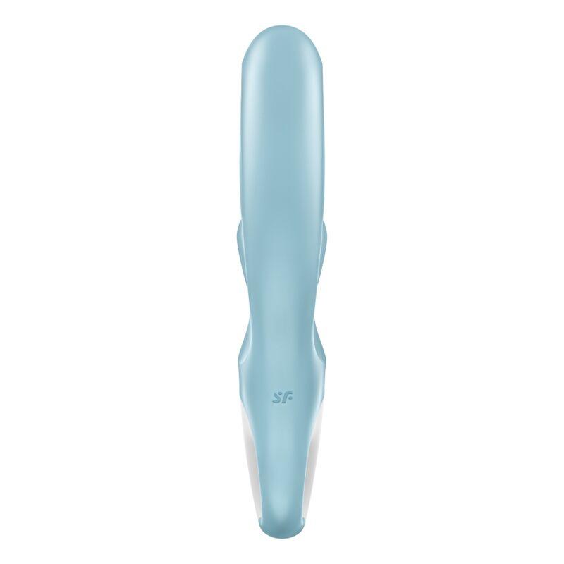 SATISFYER - LOVE ME VIBRADOR RABBIT AZUL - Optelum