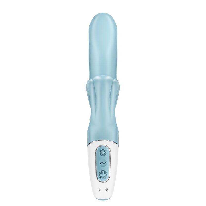 SATISFYER - LOVE ME VIBRADOR RABBIT AZUL - Optelum