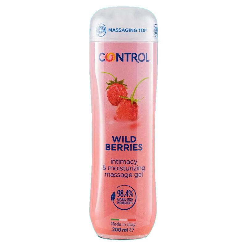 CONTROL - GEL DE MASAJE 3 EN 1 WILD BERRIES 200 ML - Optelum