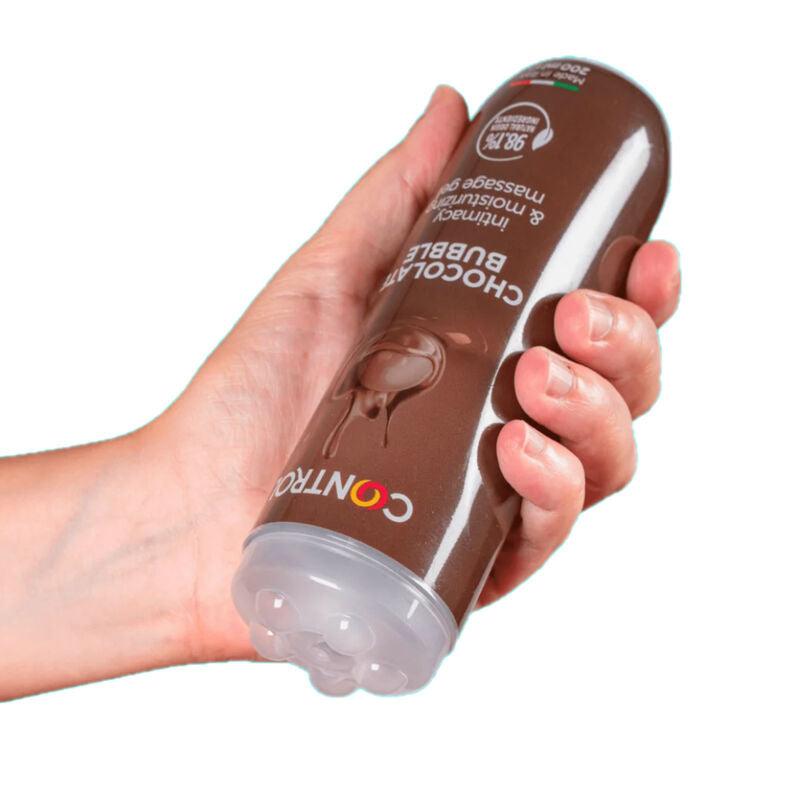 CONTROL - GEL DE MASAJE 3 EN 1 CHOCOLATE BUBBLE 200 ML - Optelum
