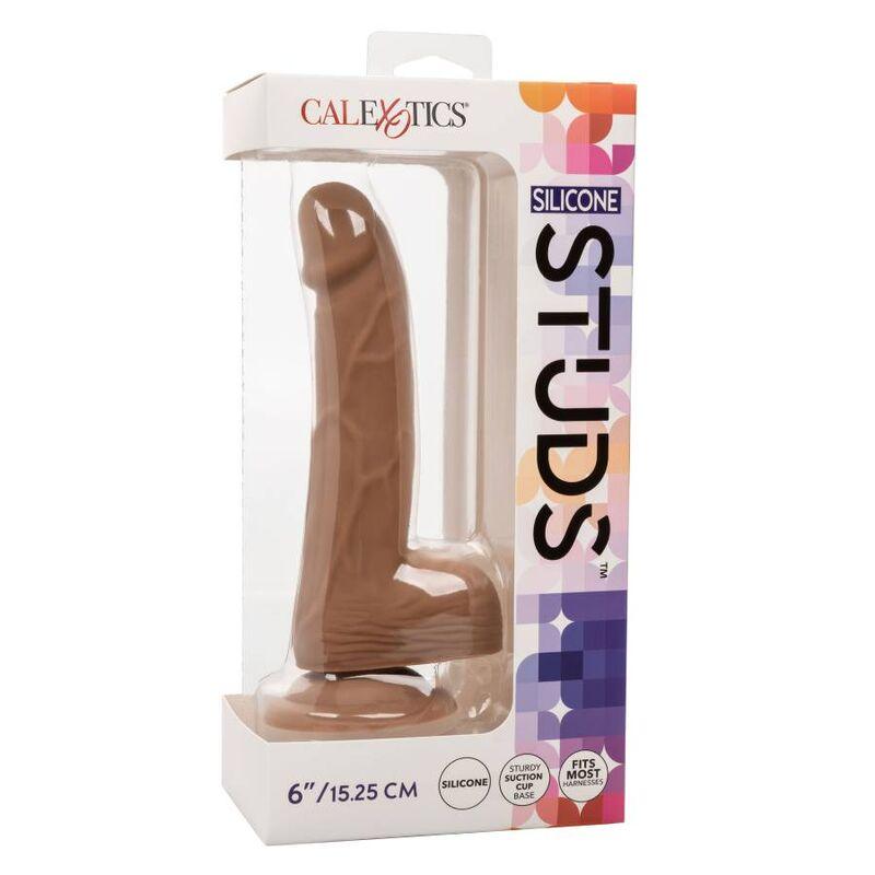 CALEXOTICS - SILICONE STUDS 15.24 CM BROWN - Optelum