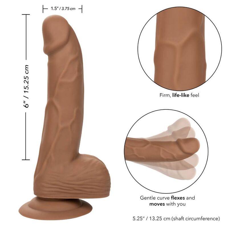 CALEXOTICS - SILICONE STUDS 15.24 CM BROWN - Optelum