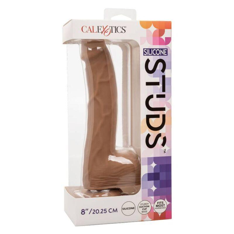 CALEXOTICS - SILICONE STUDS 20.32 CM BROWN - Optelum
