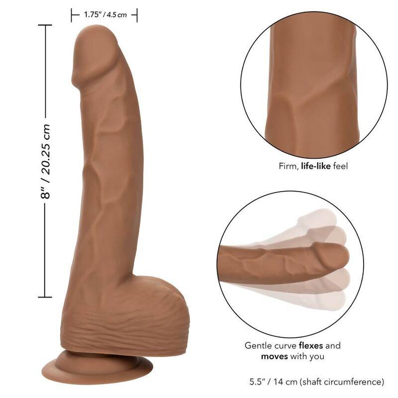 CALEXOTICS - SILICONE STUDS 20.32 CM BROWN - Optelum