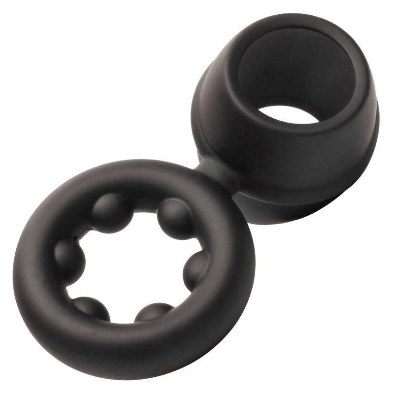 CALEXOTICS - ALPHA DUAL MAGNUM RING NEGRO - Optelum