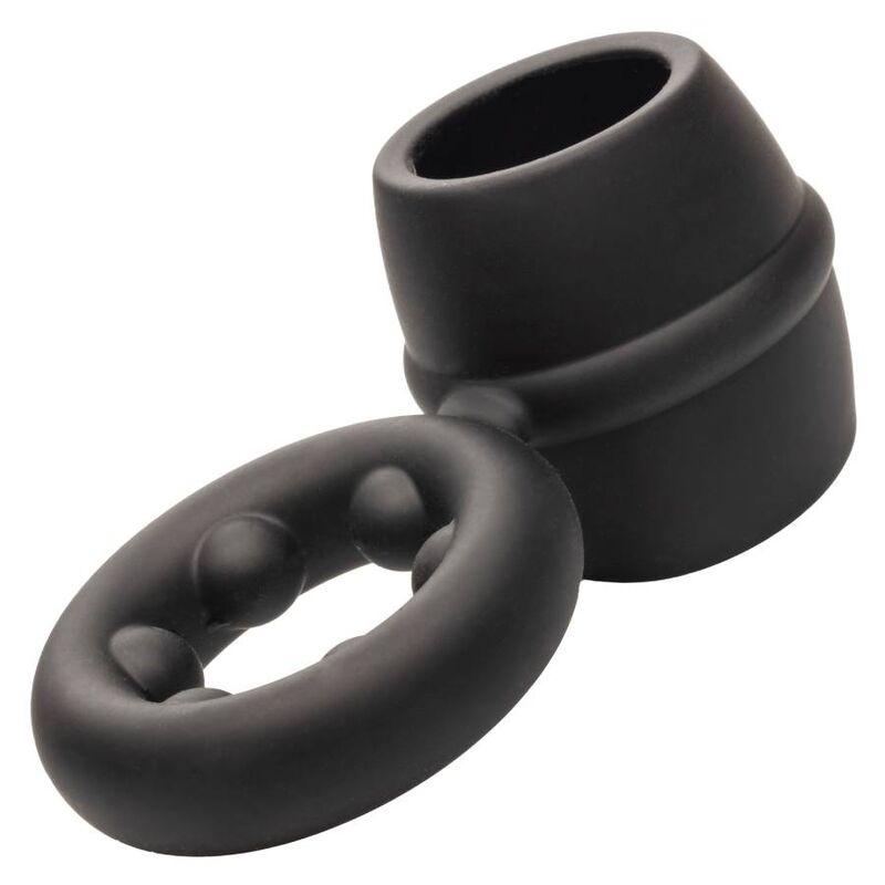 CALEXOTICS - ALPHA DUAL MAGNUM RING NEGRO - Optelum