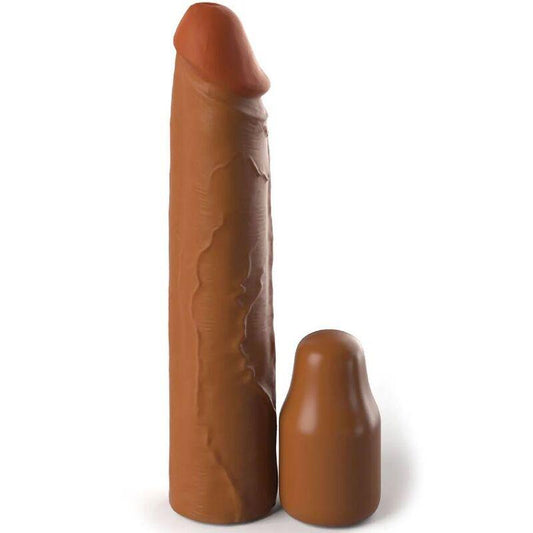 FANTASY X- TENSIONS - PIPEDREAMS SLEEVE 20,32 CM + 5,00 CM INCH PLUG CARAMEL - Optelum