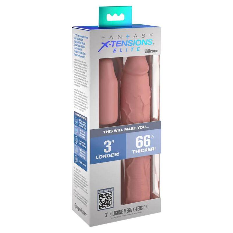 FANTASY X- TENSIONS - PIPEDREAMS SLEEVE 22,86 CM + 7,62 CM PLUG SKIN - Optelum