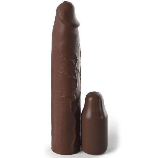 FANTASY X- TENSIONS - PIPEDREAMS SLEEVE 22,86 CM + 7,62 CM PLUG BROWN - Optelum
