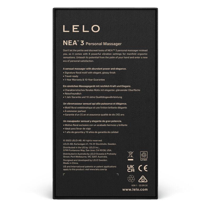 LELO - NEA 3 MASAJEADOR PERSONAL NEGRO - Optelum