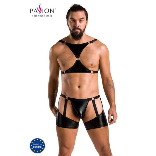 PASSION - 047 SET ARON NEGRO S/M - Optelum