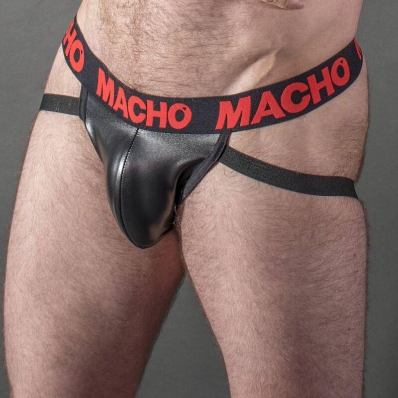 MACHO - MX25RC JOCK CUERO ROJO M - Optelum