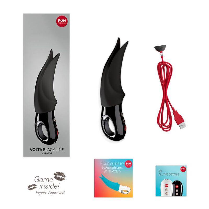 FUN FACTORY - VOLTA CLITORAL VIBRADOR NEGRO LINE - Optelum