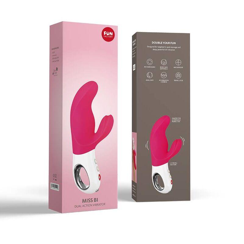 FUN FACTORY - MISS BI DUAL VIBRADOR ROSA / BLANCO - Optelum