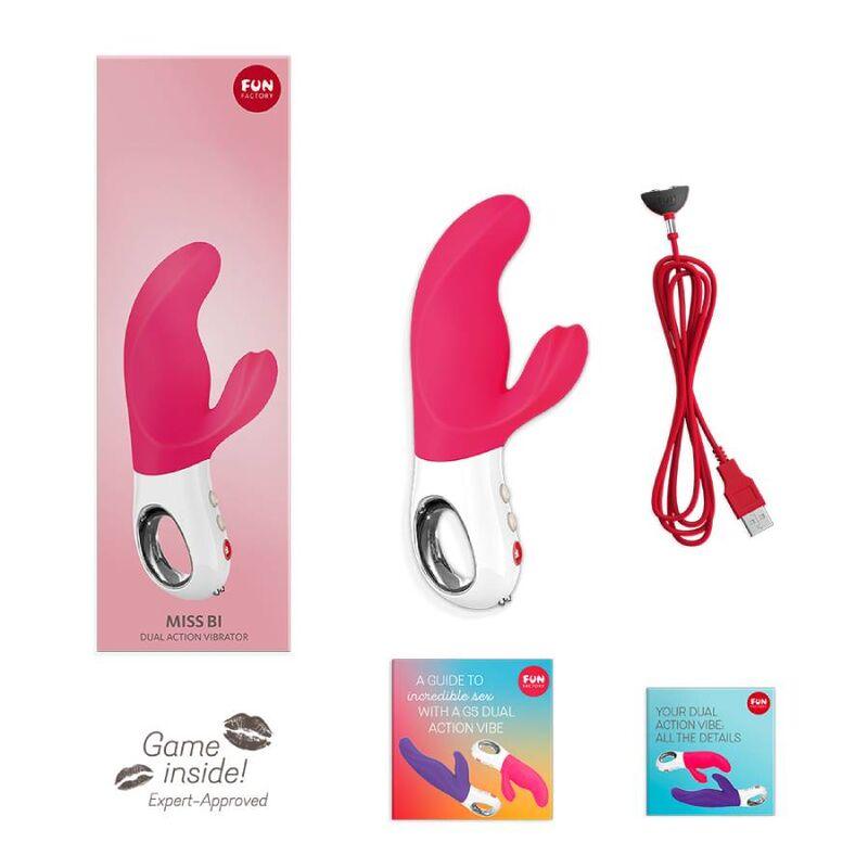 FUN FACTORY - MISS BI DUAL VIBRADOR ROSA / BLANCO - Optelum