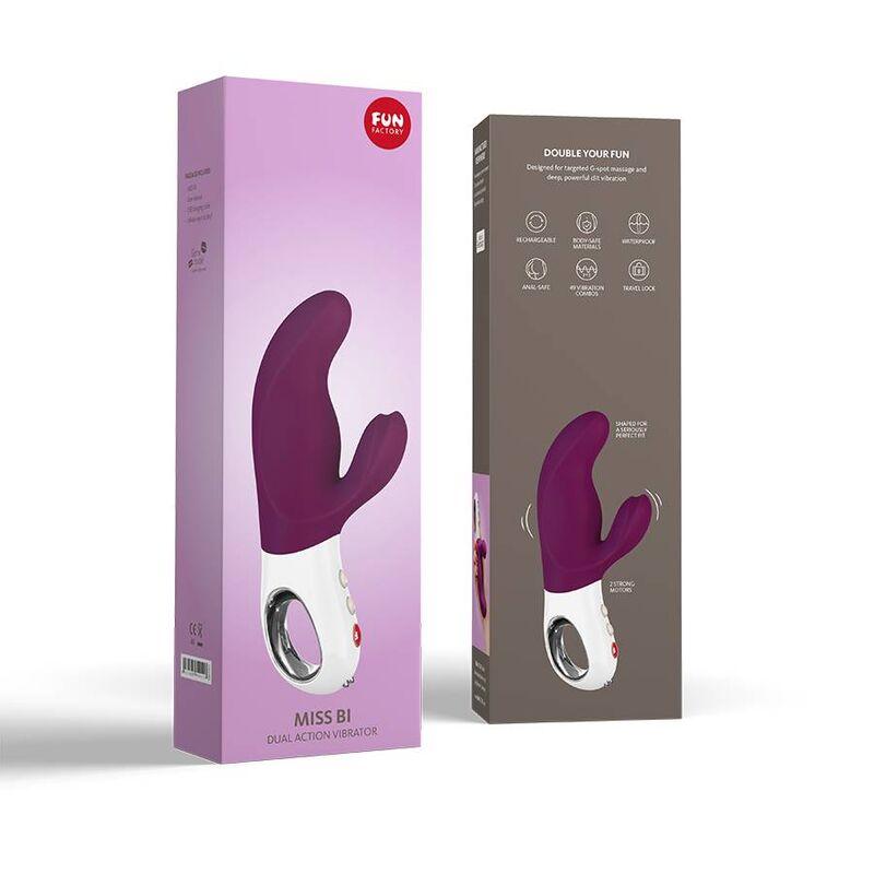 FUN FACTORY - MISS BI DUAL VIBRADOR GRAPE BLANCO - Optelum