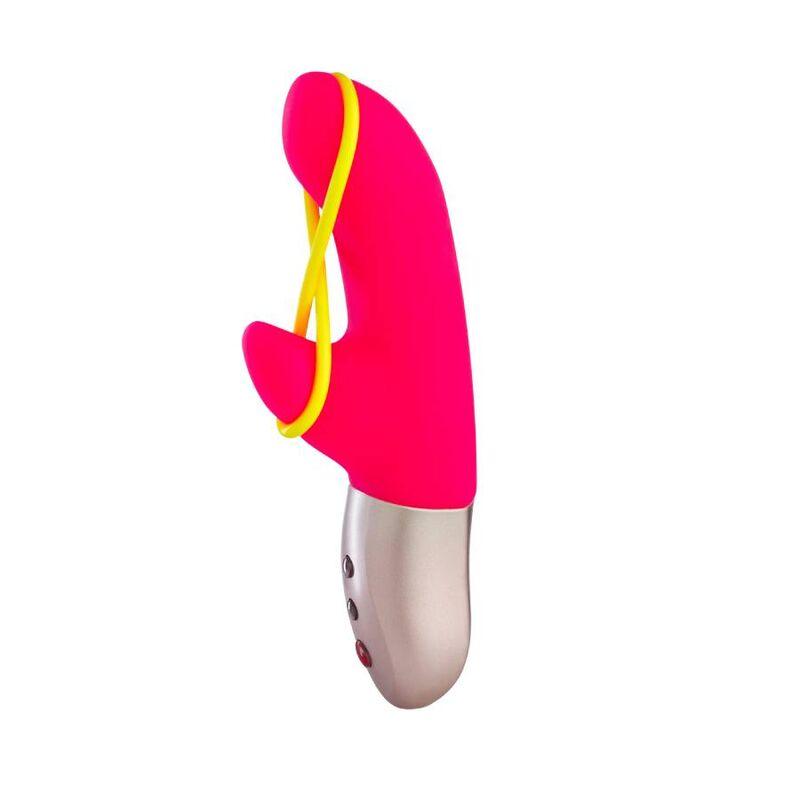 FUN FACTORY - AMORINO MINI VIBRADOR ROSA & AMARILLO NEON - Optelum