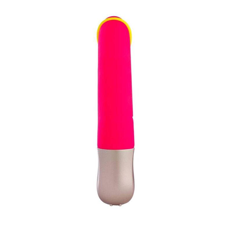FUN FACTORY - AMORINO MINI VIBRADOR ROSA & AMARILLO NEON - Optelum