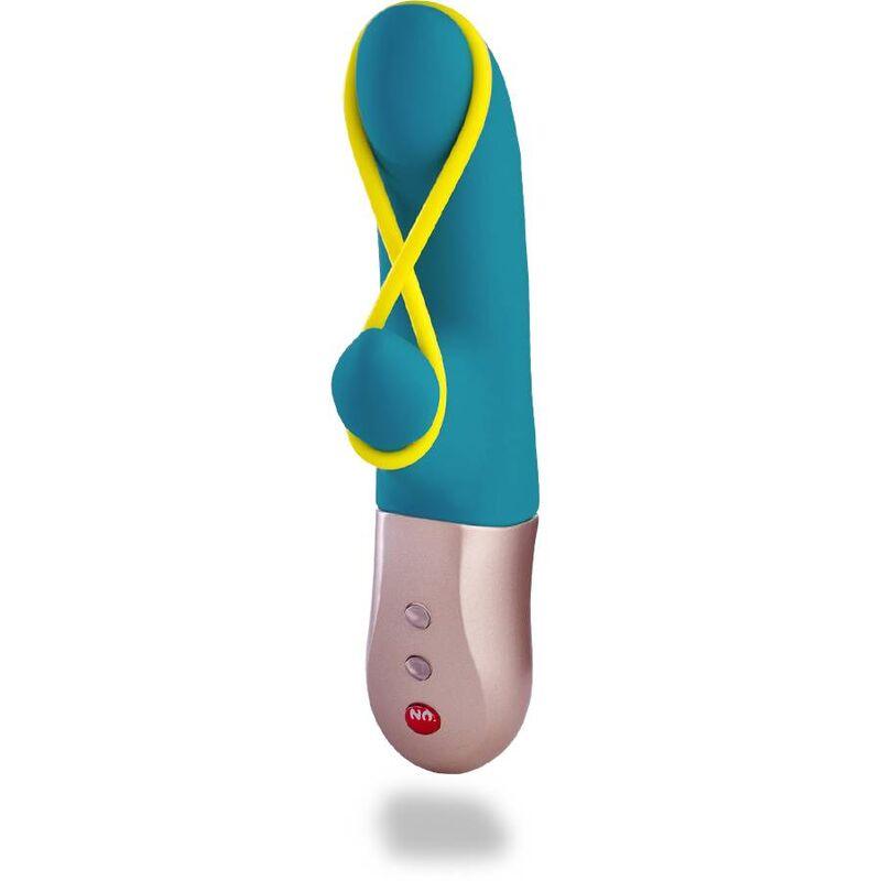 FUN FACTORY - AMORINO MINI VIBRADOR PETROL & AMARILLO NEON - Optelum