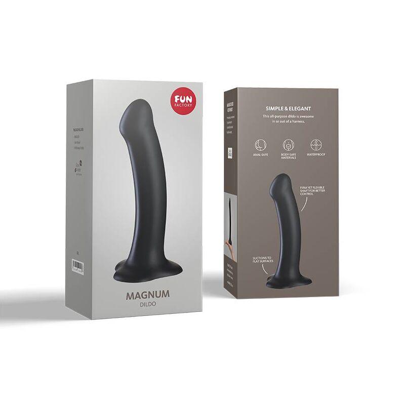 FUN FACTORY - MAGNUM DILDO NEGRO - Optelum