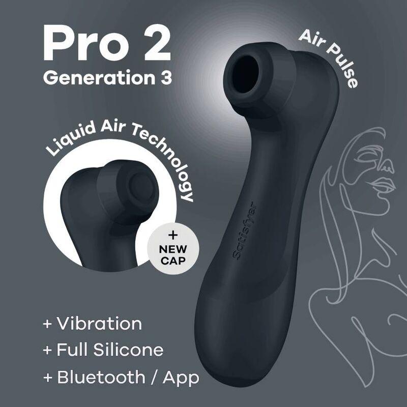 SATISFYER - PRO 2 GENERACIÓN 3 GRANATE BLUETOOTH & APP - Optelum