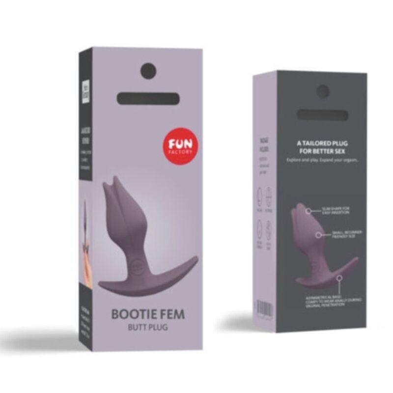 FUN FACTORY - BOOTIE FEM FEMALE BUTT ANAL PLUG DARK TAUP - Optelum