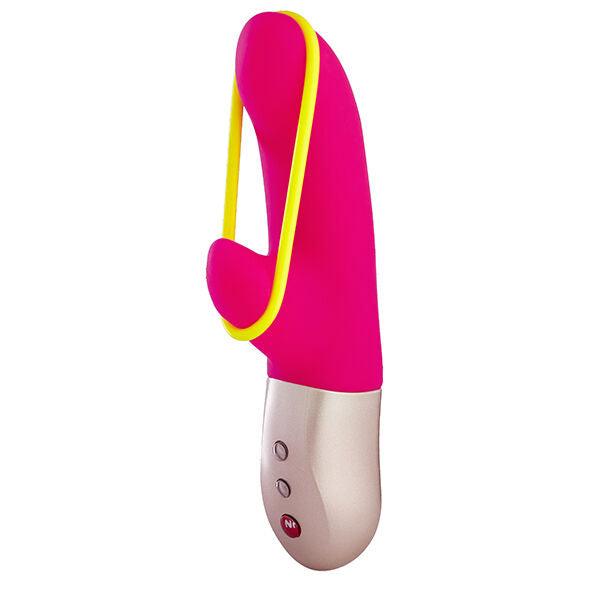 FUN FACTORY - AMORINO MINI VIBRADOR ROSA & AMARILLO NEON - Optelum