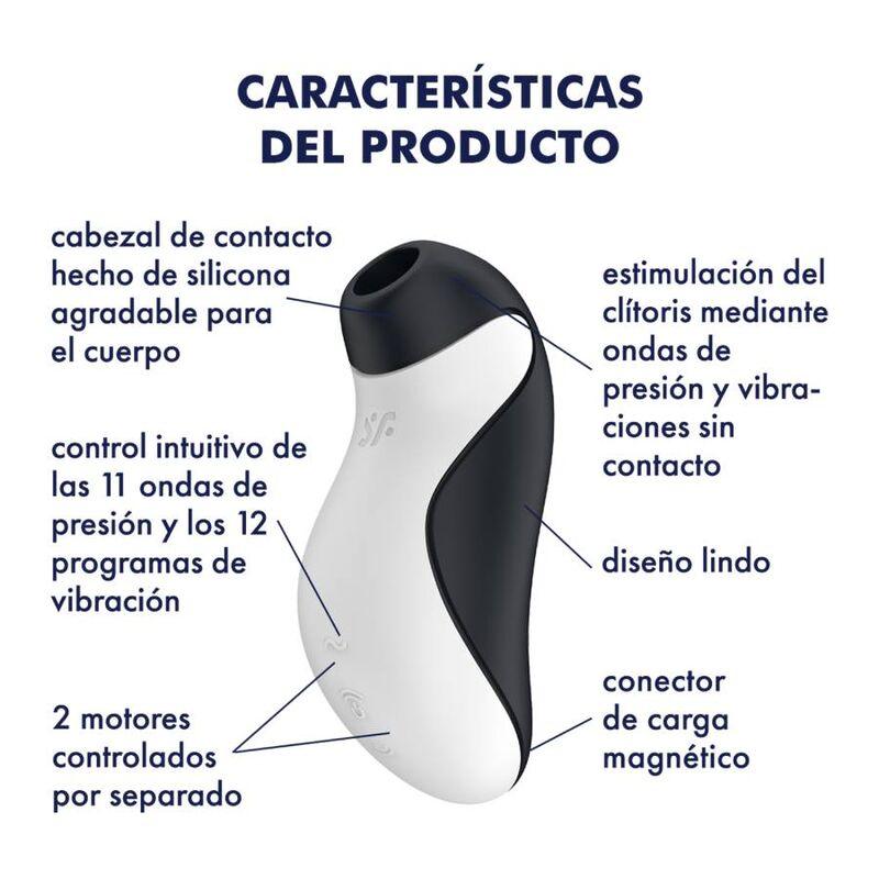 SATISFYER - ORCA AIR PULSE STIMULATOR + VIBRATION - Optelum