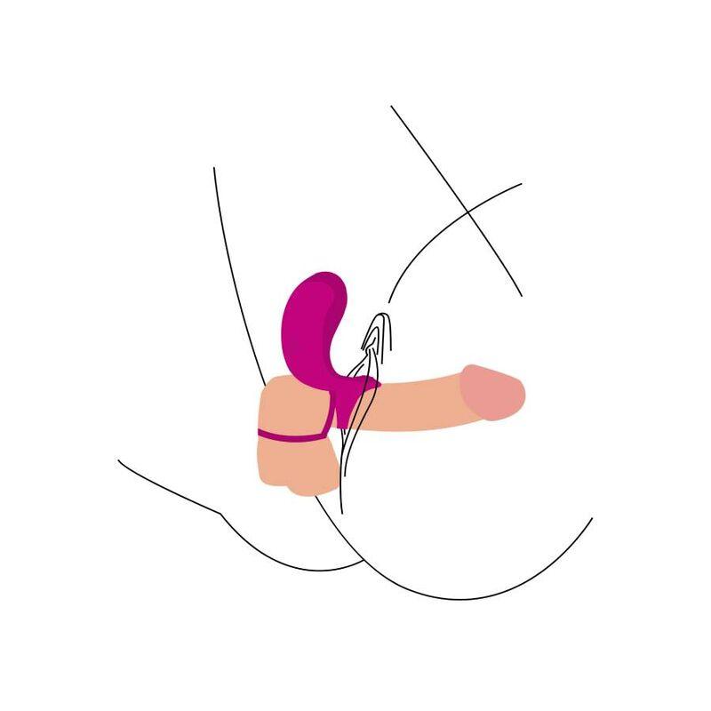 XOCOON - ANILLO VIBRADOR PARA PAREJAS FUCSIA - Optelum