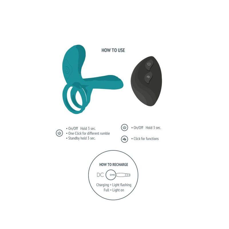 XOCOON - ANILLO VIBRADOR PARA PAREJAS VERDE - Optelum