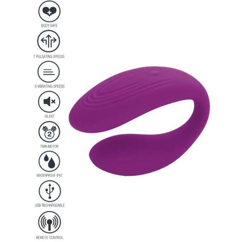 XOCOON - BOUND LOVE VIBRADOR PARA PAREJAS MORADO - Optelum